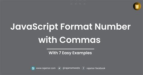 jquery number format comma|JavaScript format number with commas (example included).